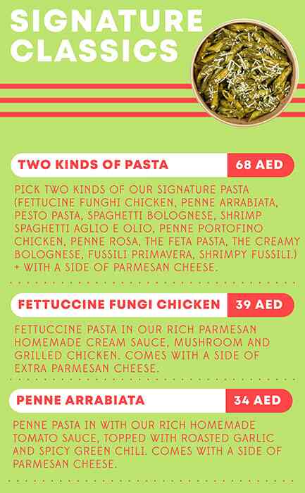 Pasta Masta - Be the masta Menu in Barsha 