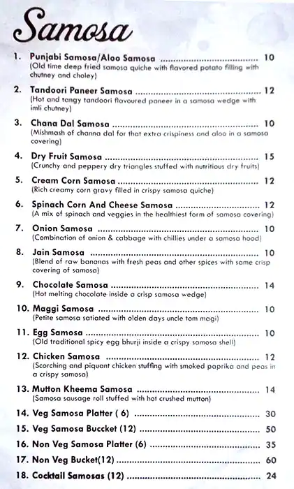 Best restaurant menu near 