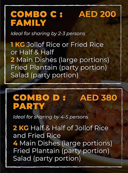 Jollof House Restaurant Menu in Barsha 