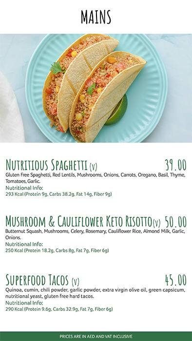 RAWKURE – Plant Based Gluten Free Kitchen Menu 