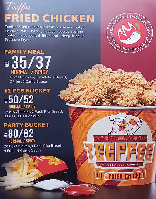 Teeffee Menu in Al Barsha, Dubai 