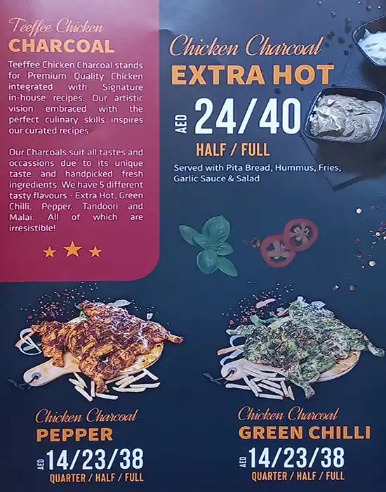 Teeffee Menu in Al Barsha, Dubai 