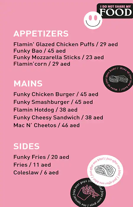 Funky Bun - Just Bite Me Menu in New Dubai 