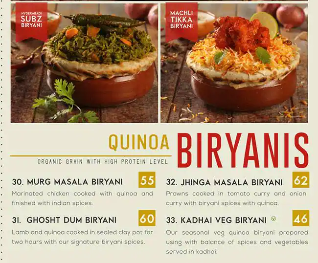 Dum Biryani Menu in Barsha 