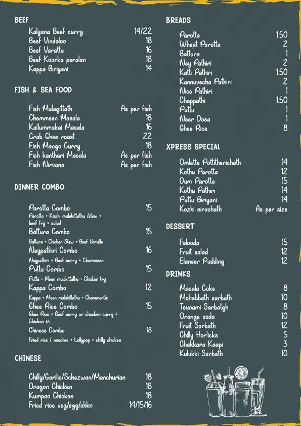 Ustad Xpress Menu in Al Nahda, Dubai 