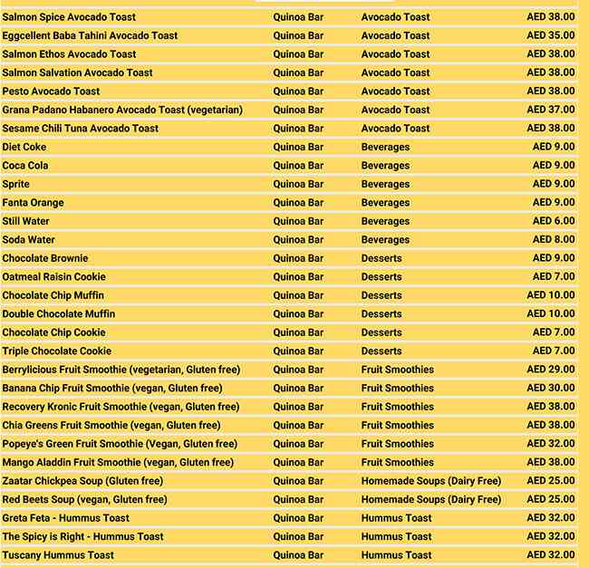 Best restaurant menu near Middle Eastern