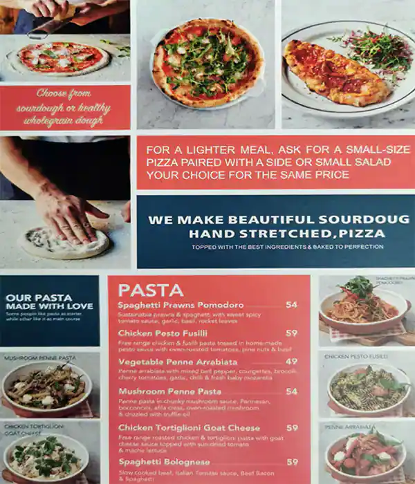 Jamie's Pizzeria by Jamie Oliver Menu 