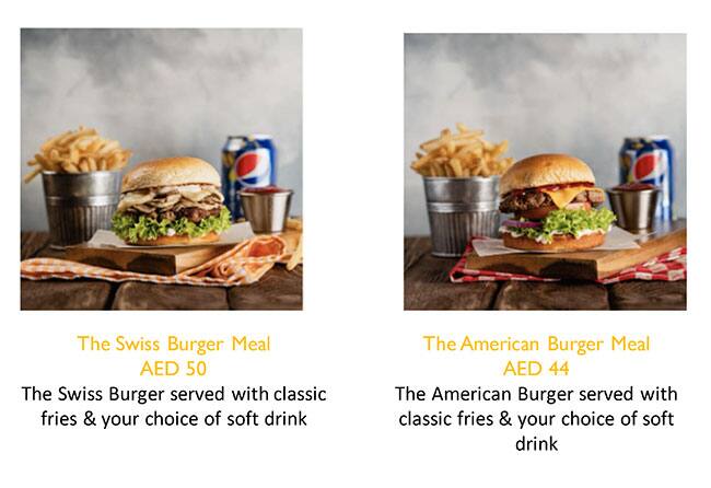 The Burger Fix Menu in Jumeirah 