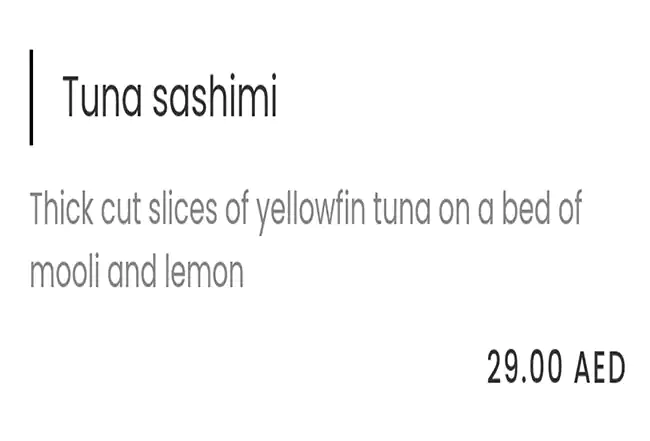 YO! Sushi - Dubai Marina Mall - يو! سوشي-  دبي مارينا مول Menu 