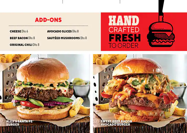 Chili's Menu in Mall of the Emirates, Al Barsha, Dubai 