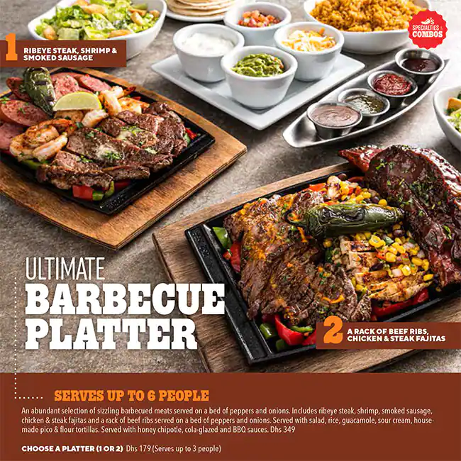 Chili's Menu in Mall of the Emirates, Al Barsha, Dubai 