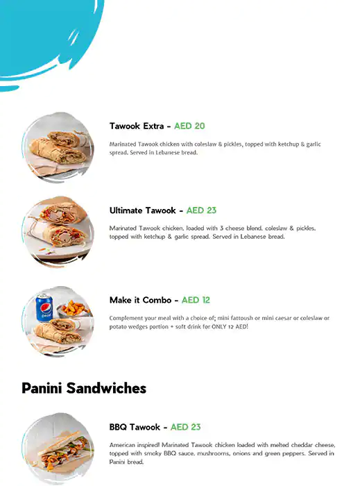 BAK BAK Chicken Menu in Barsha 