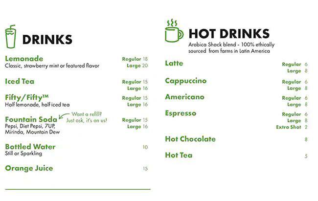 Shake Shack Menu in Deira 