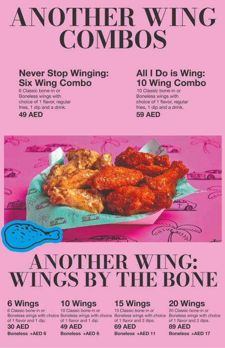 Another Wing by DJ Khaled Menu 