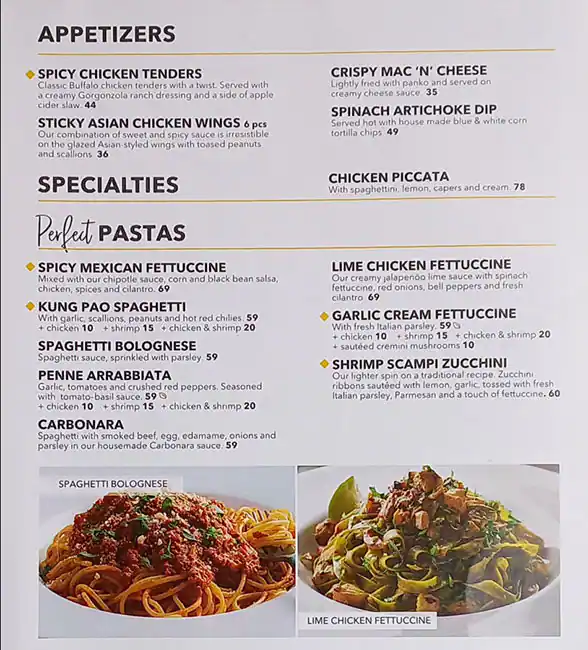 California Pizza Kitchen - كاليفورنيا بيتزا كيتشن Menu 