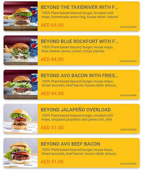 Gourmet Burger Kitchen Menu in City Centre Mirdif, Mirdif, Dubai 