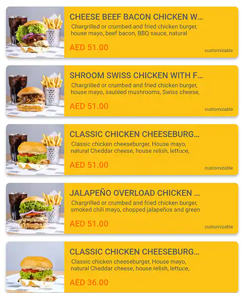 Gourmet Burger Kitchen Menu in City Centre Mirdif, Mirdif, Dubai 