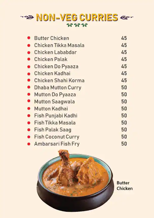 Street Foods by Punjab Grill Menu 