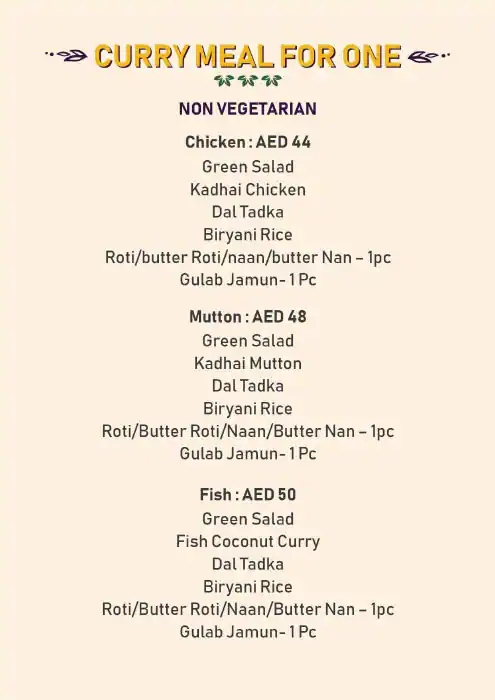 Street Foods by Punjab Grill Menu 