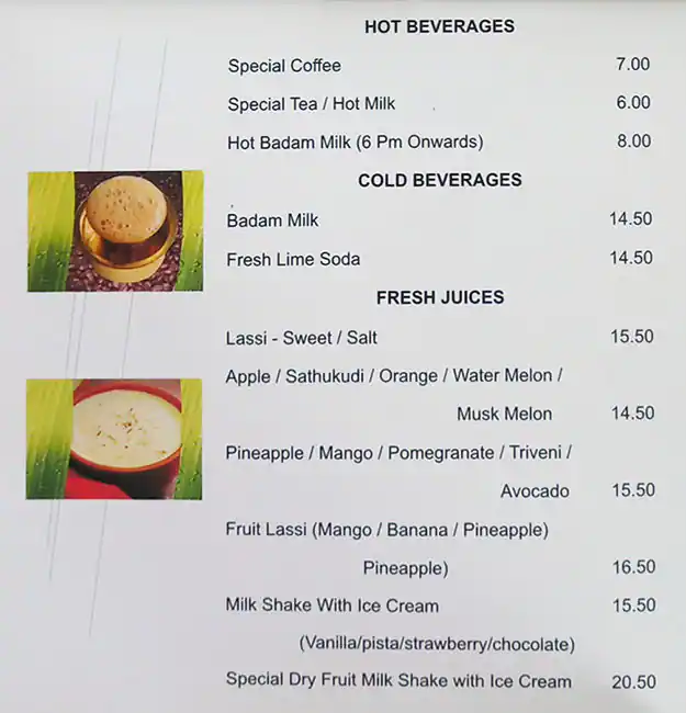 Saravanaa Bhavan Menu in Al Muteena, Dubai 