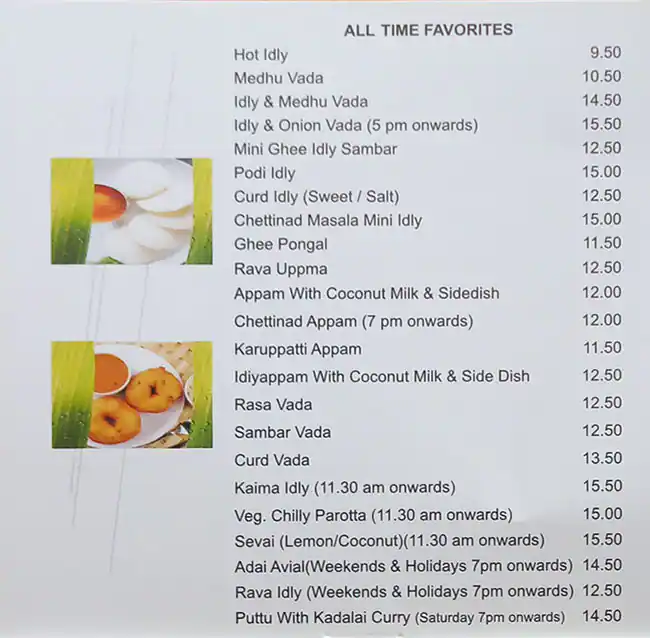 Saravanaa Bhavan Menu in Al Muteena, Dubai 