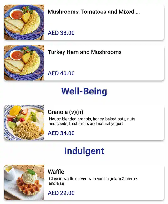 Carluccio's Menu in The Dubai Mall,Downtown Dubai, Dubai 