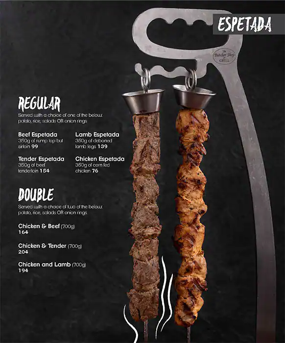 The Butcher Shop & Grill - ذا بوتشر شوب آند غريل Menu 