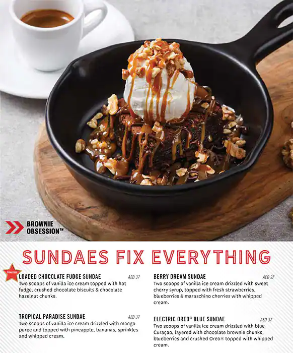 TGI Fridays Menu in Dubai Festival City Mall, Festival City, Dubai 