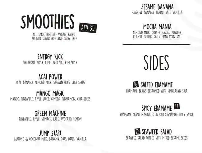 Poke and Co Menu in Barsha 