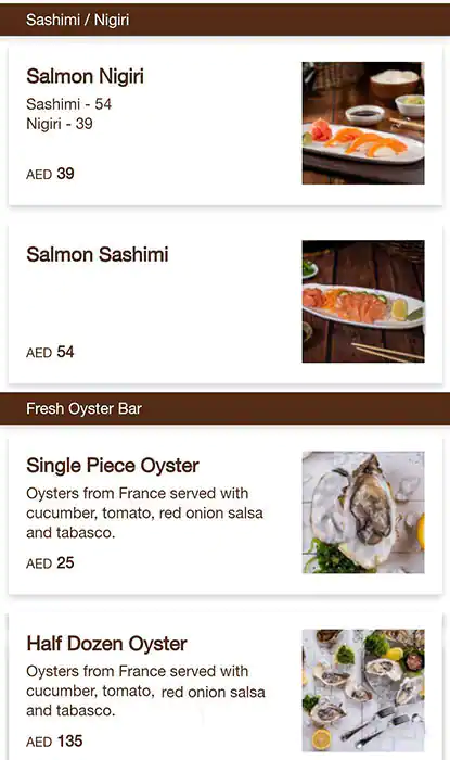 Best restaurant menu near Dubailand