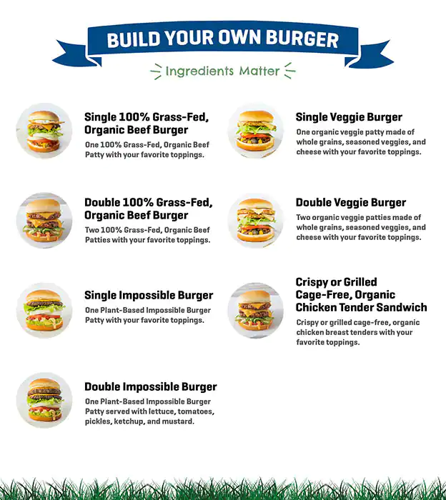 Elevation Burger – Ingredients Matter Menu 