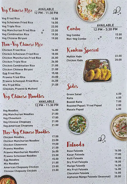 Bombay Bites - بومباي بايتس Menu 