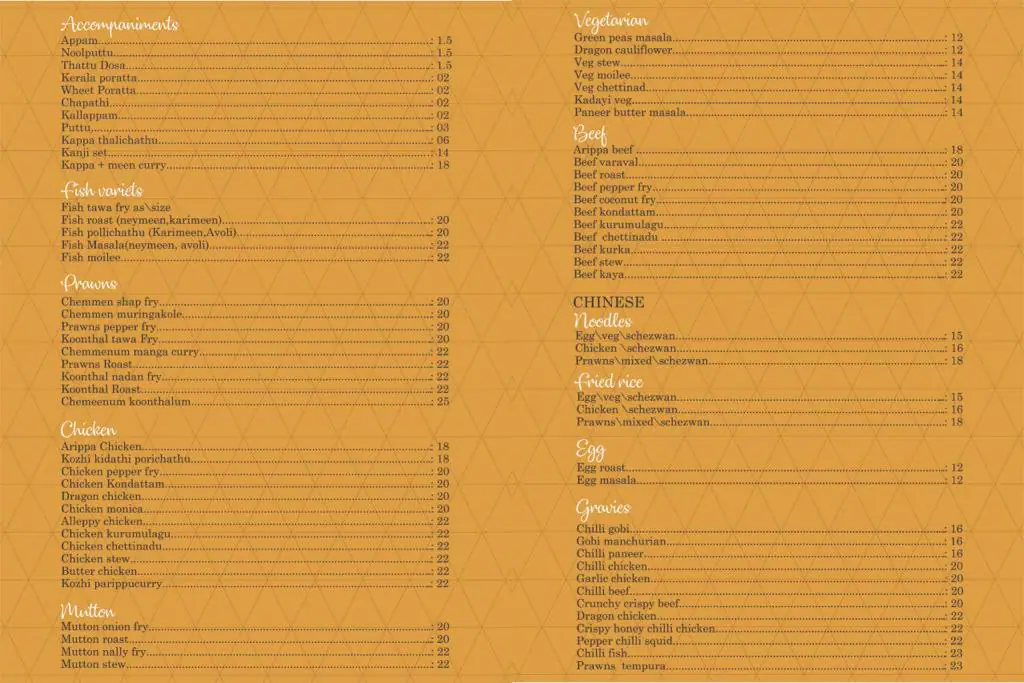 Arippa Menu in Al Karama, Dubai 