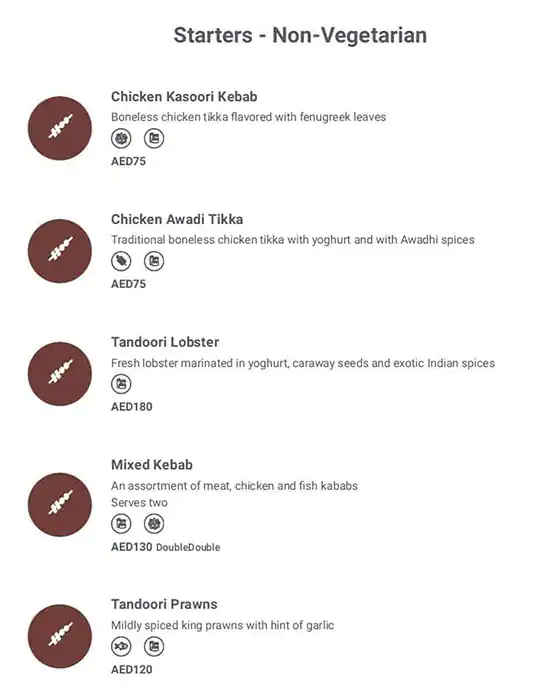 Chutneys - Mövenpick Hotel & Apartments Menu 