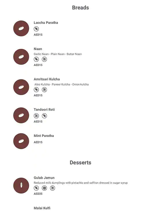 Chutneys - Mövenpick Hotel & Apartments Menu 