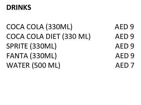 Curry Ragga Menu in Burj Khalifa Area 