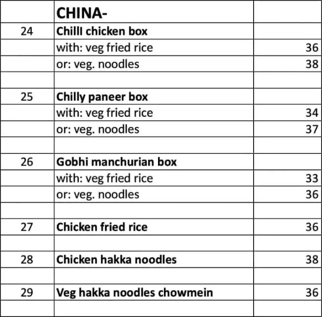 Nukkad Chowk Menu in Bur Dubai 