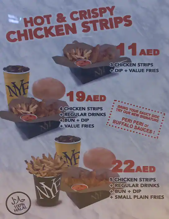 New York Fries Menu in City Centre Deira, Deira City Centre Area, Dubai 