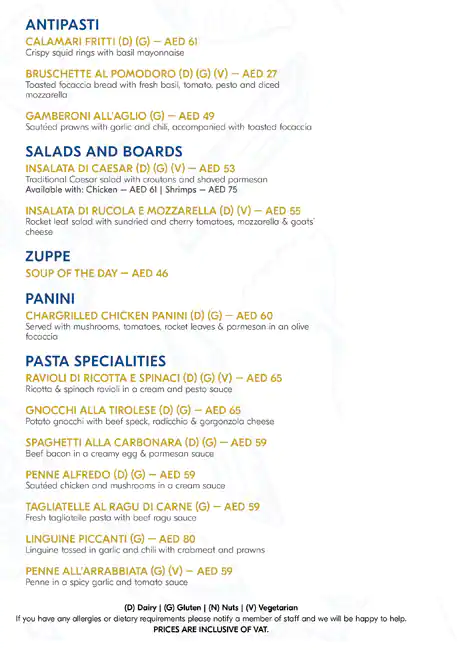 Best restaurant menu near Pyramids At Wafi Umm Hurair Dubai