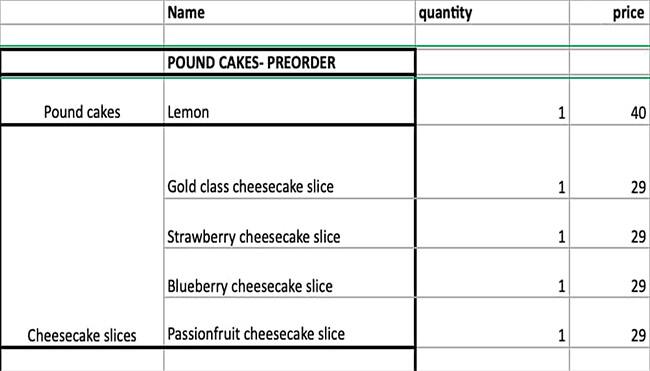 Hola Keto Desserts Menu in Burj Khalifa Area 