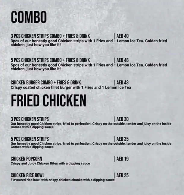 Tasty food American, Fast Foodmenu Burj Khalifa Area