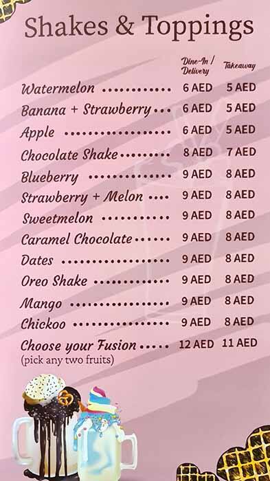 Juice Junction Cafe Menu in Naif, Dubai 