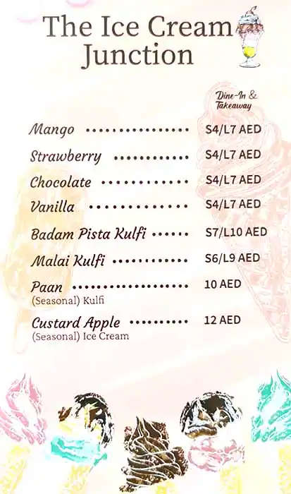 Juice Junction Cafe Menu in Naif, Dubai 