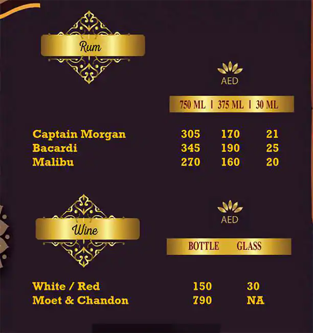 Copper Pot Menu in Panorama Hotel Bur Dubai, Mankhool, Dubai 