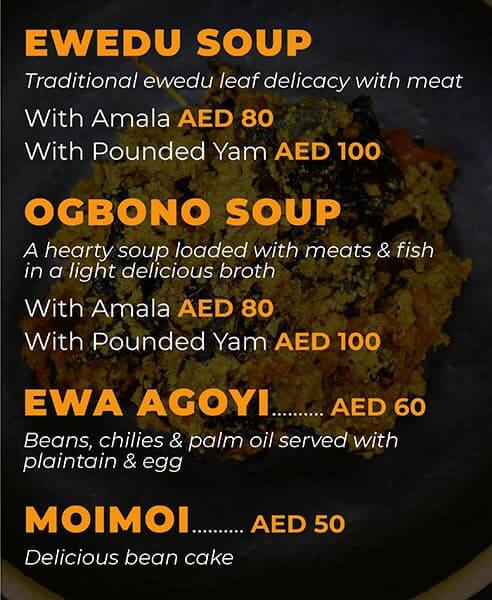 Jollof House Restaurant Menu in Burj Khalifa Area 