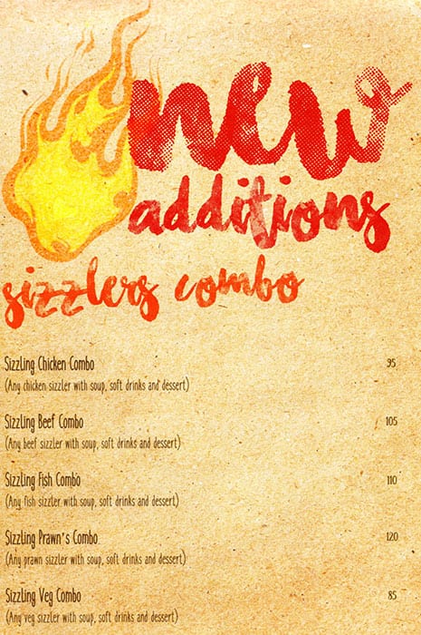 Yoko Sizzlers Menu in Al Karama, Dubai 