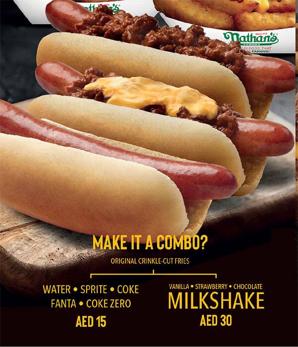 Nathan’s Famous – The Flavor of New York Menu 