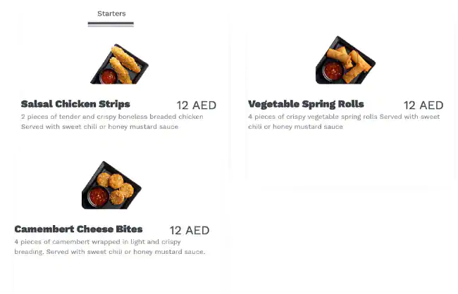 Best restaurant menu near Bay Square Business Bay Dubai