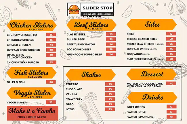 Slider Stop Menu in Jumeirah 