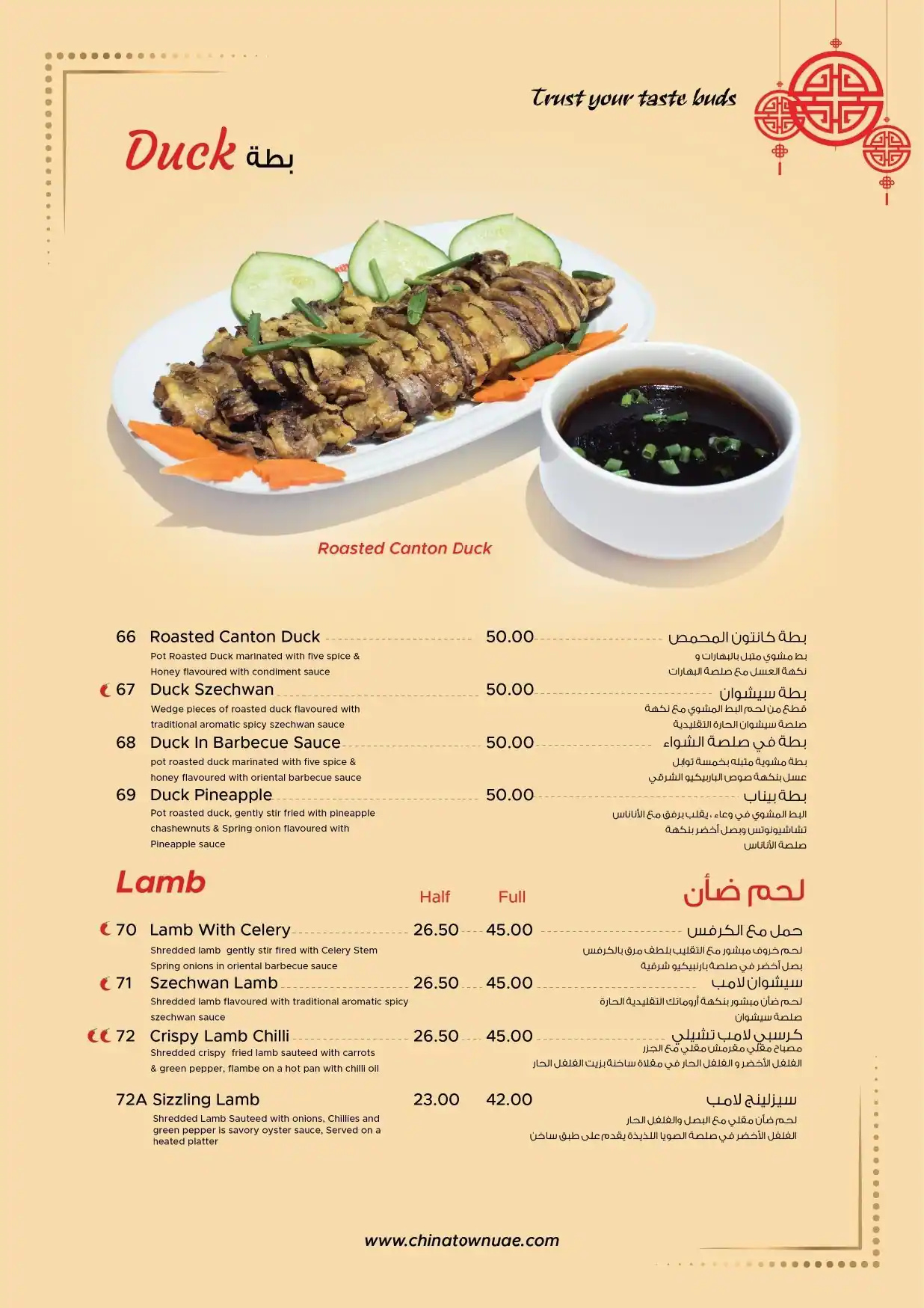 China Town Menu in Al Barsha South, Dubai 